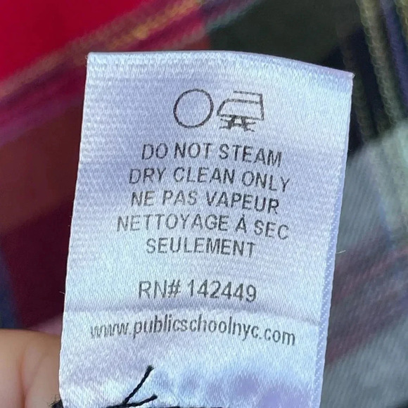 Public School Plaid Asymmetric Tartan preppy aesthetic skirt 6 - Picture 13 of 14